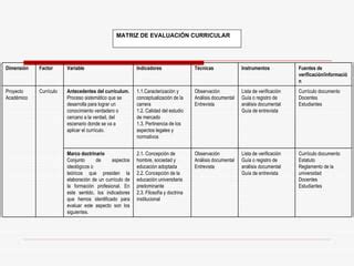 Matriz De Evaluaci N Ppt