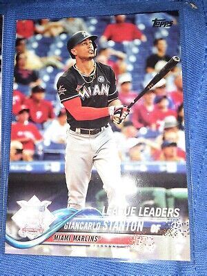 Giancarlo Stanton Topps Series League Leaders Home Runs Free