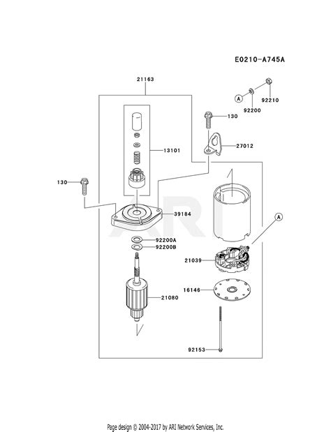 Kawasaki Fr691v As32 4 Stroke Engine Fr691v Parts Diagram For Starter