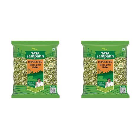 Tata Sampann Unpolished Moong Dal Chilka 500g Pack Of 2 Amazon