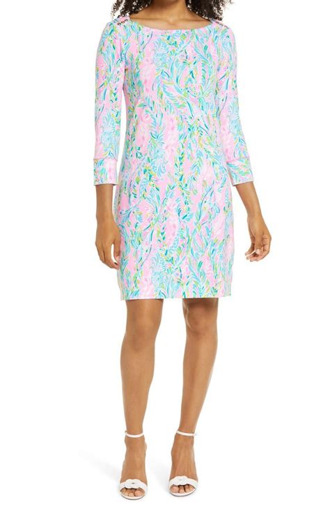 Lilly Pulitzer Sophie Unicorn Of The Sea Print Upf Knit Dress