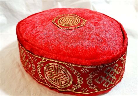 Woven Embroidered Red Traditional Igbo Kufi And Similar Items