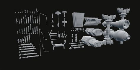 Blender Kitbash Pack Mechanical Parts First Edition D Model