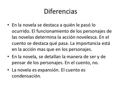 En Que Se Diferencia El Cuento De La Novela Abstractor