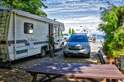 BATES BEACH RV PARK, COURTENAY BC - Our Home Has 6 Wheels