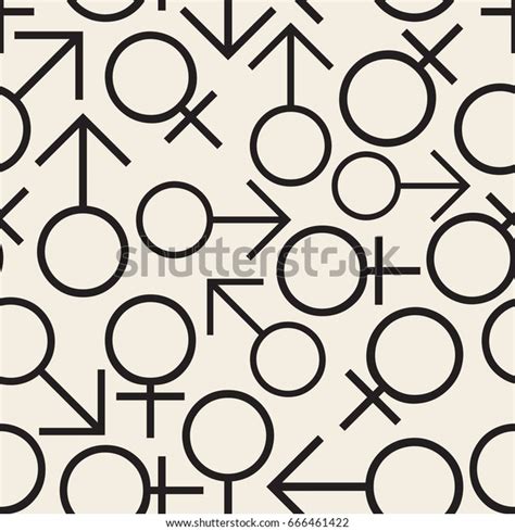 Seamless Monochrome Male Female Sex Symbol Stock Vector Royalty Free Shutterstock