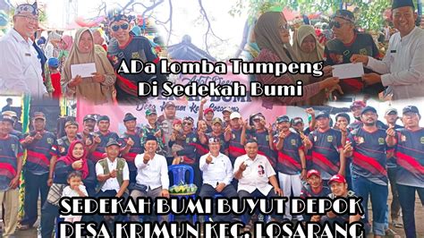 Acara Adat Sedekah Bumi Buyut Depok Desa Krimun 2022 YouTube