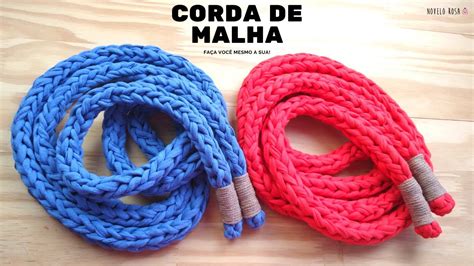 Como fazer CORDA de fio de malha em crochê para treinar em casa