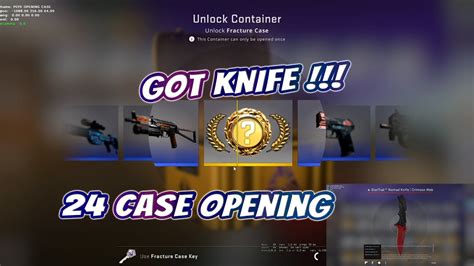 OPENING 24 CS GO Fracture Case And GOT KNIFE YouTube