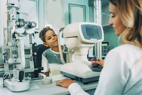 Auto Refractometer Eye Examination Stock Image F024 6109 Science