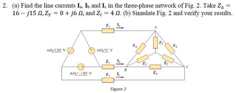 Solved A Find The Line Currents Ia Ib And I In The Chegg