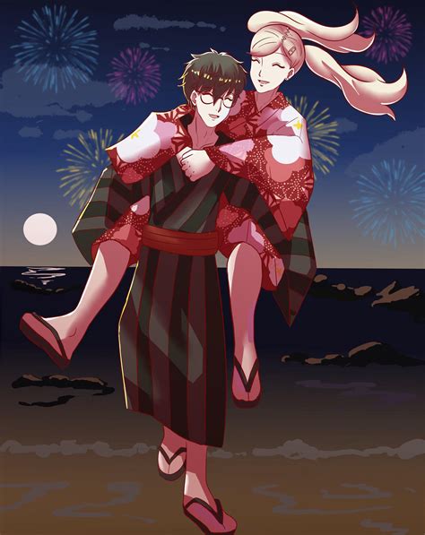 Ren And Ann Celebrating Tanabata Art Commissioned From Bureseruchan