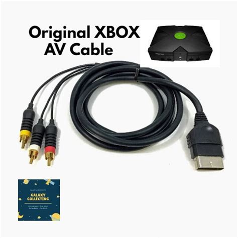 Microsoft Xbox Av Cable For Original Xbox Etsy New Zealand