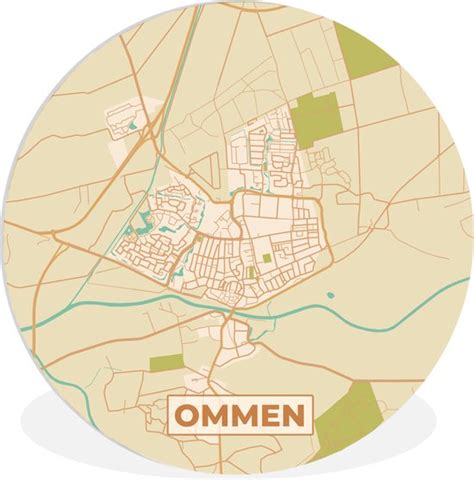 Wall Circle Wall Circle Indoor Map City Map Ommen Map 30