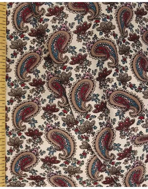 Bohemian Fabric By The Yard Burgundy Oriental Cucumbers