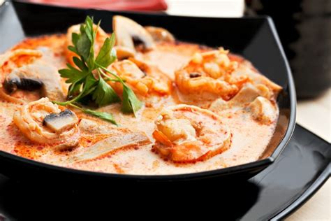 Shrimp and Mushroom Spicy Soup