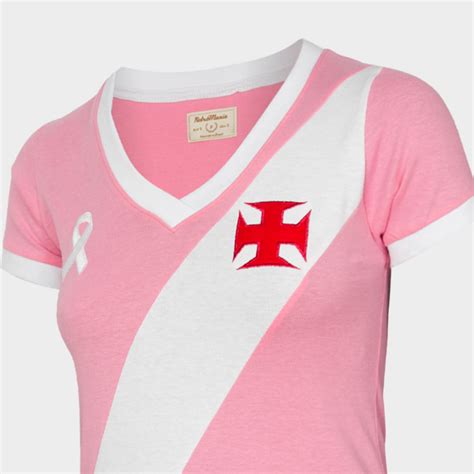 Blusa Vasco Retr Rosa Feminina