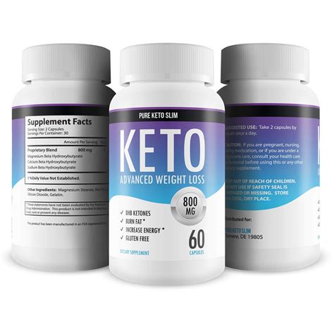 Pure Keto Slim - Keto Diet Pills - Exogenous Ketones Help Burn Fat ...