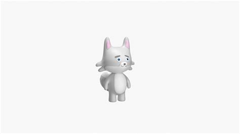 Cartoon Character 02 - Arctic Fox 3D - TurboSquid 2161117