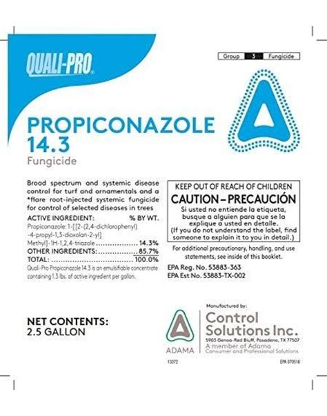 Quali Pro Propiconazole Systemic Turf Ornamental Fungicide