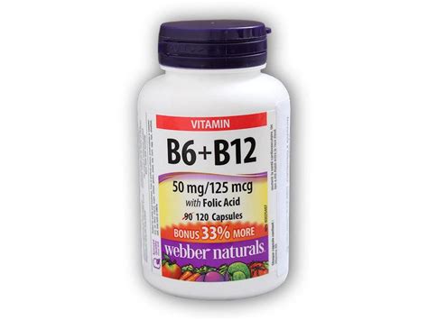 Webber Naturals Vitamin B B With Folic Acid Kapsl Sport Cz