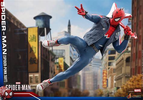 Hot Toys VGM32 MARVEL S SPIDER MAN SPIDER MAN SPIDER PUNK SUIT AcareToys จำหนาย ของเลน