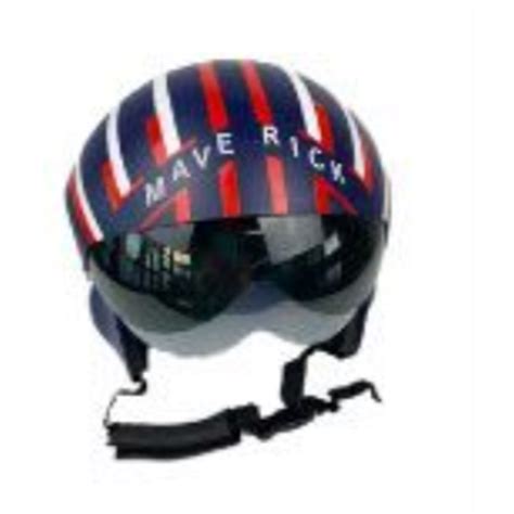 PartyMart. FIGHTER PILOT HELMET - MAVERICK - BLACK