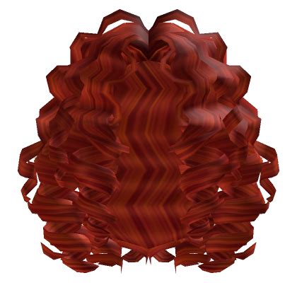 Cabelo Encaracolado Natural Vermelho Roblox