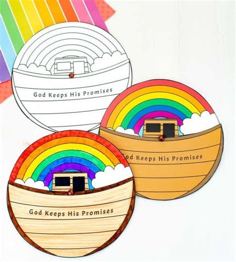 Noah s ark rainbow craft – Artofit