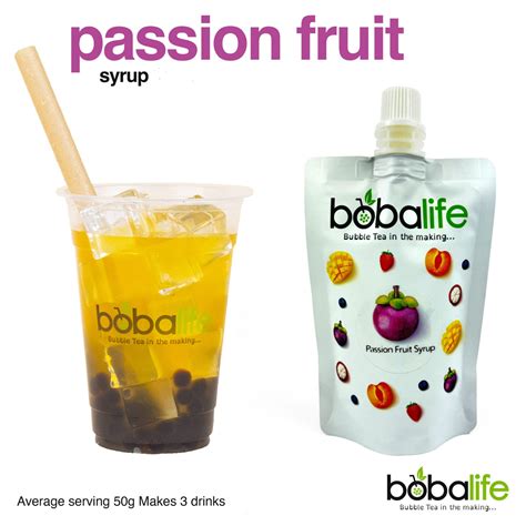 Bobalife Bubble Tea Fruit Flavoured Syrups Passion Fruit 300g Espresso Libya