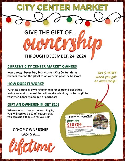 Give the Gift of Co-op Ownership - City Center Market