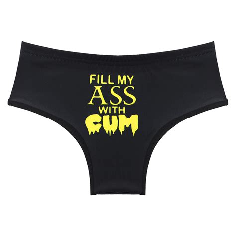 Women Letter Printing Naughty Briefs Panties Slutty Underwear Lingerie Bottom EBay