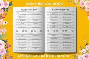 Weather Log Book Graphic By Imran Sarker Creative Fabrica