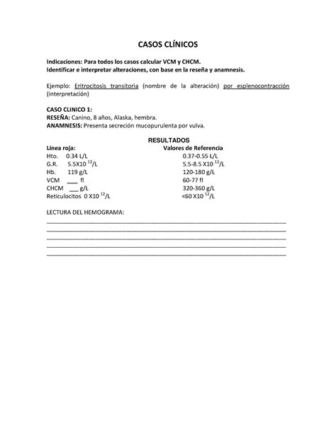 Casos Cl Nicos P Casos Cl Nicos Indicaciones Para Todos Los Casos