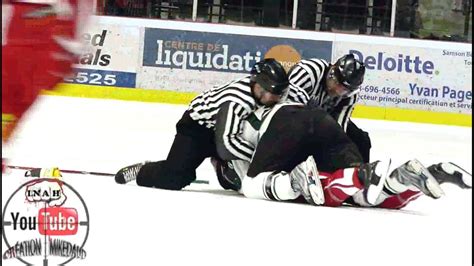 Hockey Fight Lnah Mcmorrow Vs Thomson Nov Youtube