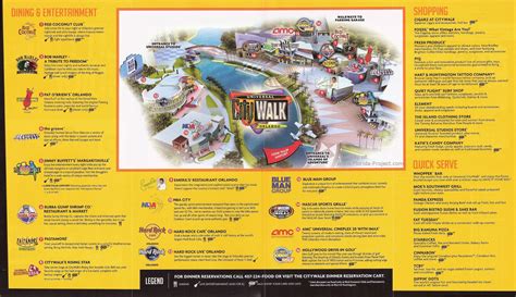 Universal Citywalk Orlando Map