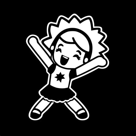 Cheer - Black and White Isolated Icon - Vector illustration 23552819 ...