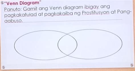 Panuto Gamit Ang Venn Diagram Ibigay Ang Pagkakatulad At Pagkakaiba Ng