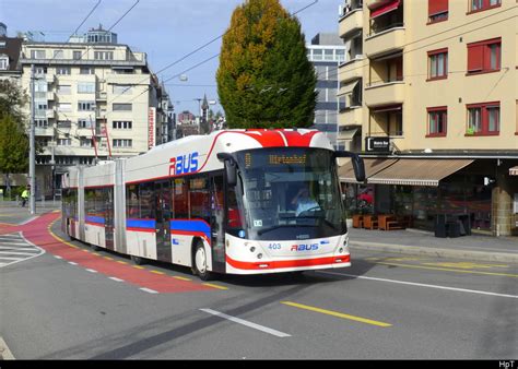 Vbl Hess Trolleybus Nr Unterwegs Auf Der Linie In Luzern Am