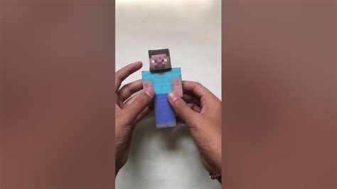 How To Make Minecraft Steve Cardboard Mr Maker Creation Youtube