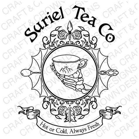 Suriel Tea Co Acotar Svg Design Bundle Etsy