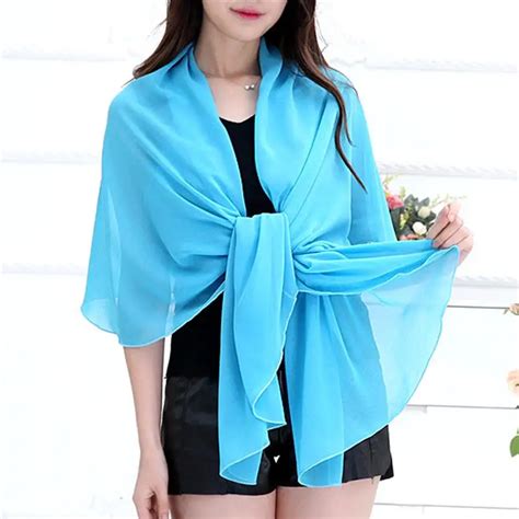 Vbiger Women Scarf Beach Cover Up Chiffon Shawl Swimwear Tops Sunproof Bikini Swimsuit Cover Ups