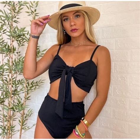Biquíni Hot Pant Top Laço e Bojo Várias Cores Shopee Brasil