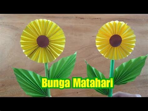 Cara Membuat Bunga Matahari Dari Kertas Origami How To Make A Sun