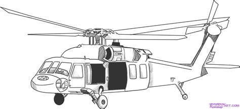 Military Helicopter Drawing at PaintingValley.com | Explore collection ...