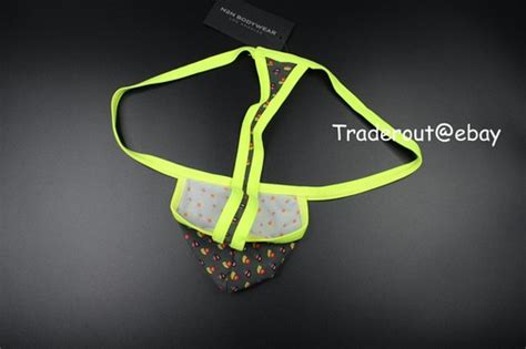 N N Bodywear Men Olive Green Neon Sexy Ass Swim G String Thong Swimwear M L Xl Ebay