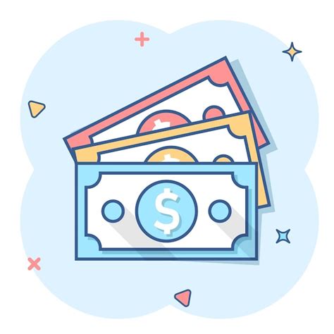 Premium Vector Dollar Currency Banknote Icon In Comic Style Dollar