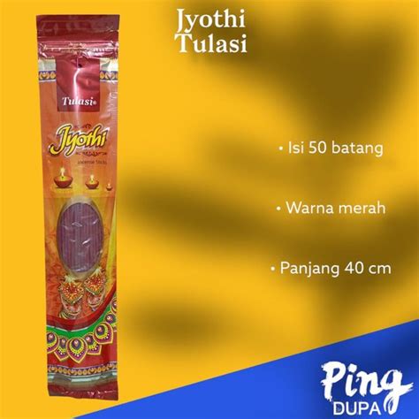 Jual Dupa Jyoti Isi 50 Batang Merah Hio By Tulasi India Cocok Untuk