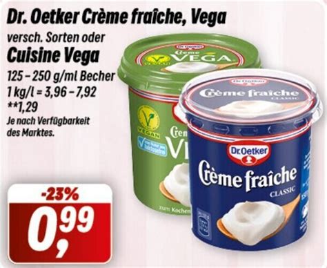 Dr Oetker Cr Me Fra Che Vega Oder Cuisine Vega G Ml Becher