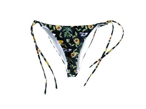 Eco Friendly Brazillian Bikini Avocado String Bikini Etsy